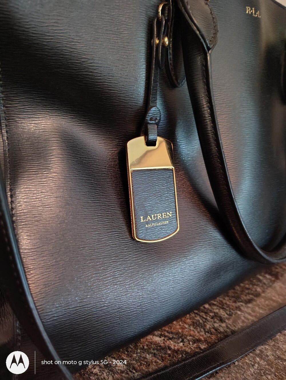 Ralph Lauren Leather Tote Bag. - Picture 2 of 10